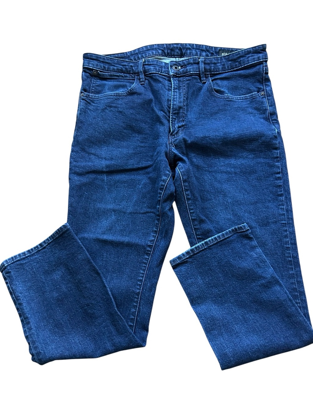 Bonobos Slim Fit Jeans in Deep Blue Denim Mens Size 36x30
